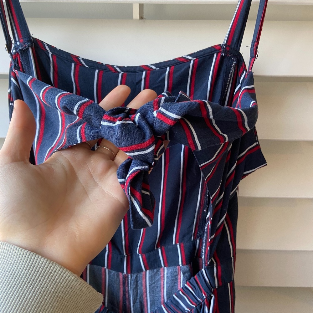 Hollister Red and Navy Jumpsuit/Romper